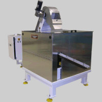 Sound enclosures for parts feeding vibratory feeder bowls