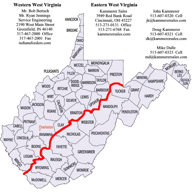 West Virginia Reps - West Service Engineering, Inc. - East Kammerer Sales