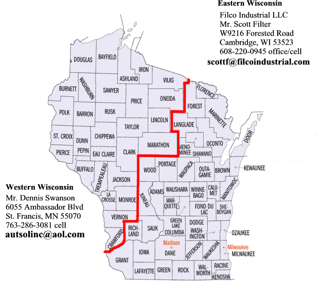 Wisconsin Sales Reps - West- Automation Solutions - East- Filco Industrial LLC